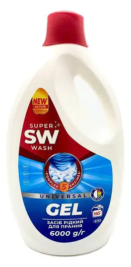 SUPER WASH Засіб рідкий для прання UNIVERSAL 6000 г